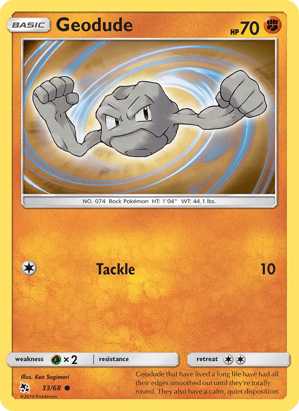Carta Geodude 33/68 de Hidden Fates