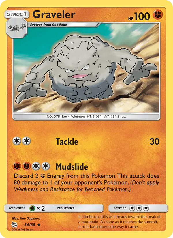 Carta Graveler 34/68 de Hidden Fates