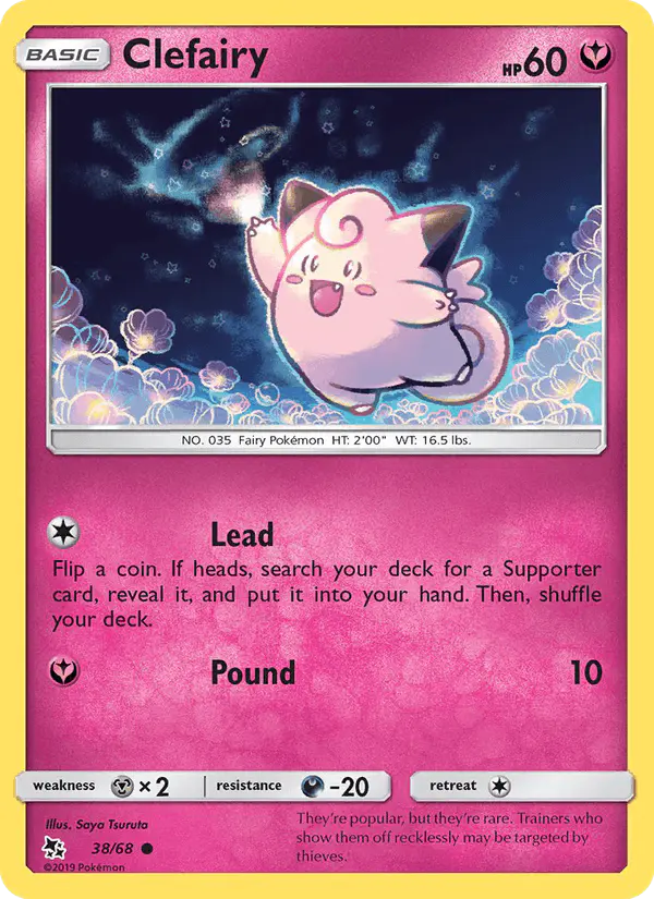 Carta Clefairy 38/68 de Hidden Fates