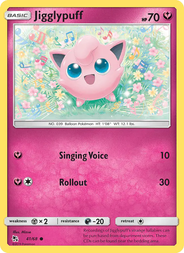 Carta Jigglypuff 41/68 de Hidden Fates