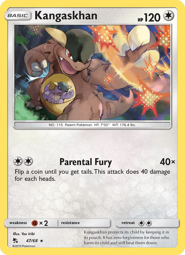 Carta Kangaskhan 47/68 de Hidden Fates
