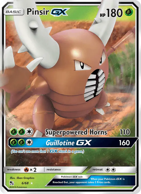 Carta Pinsir GX 6/68 de Hidden Fates