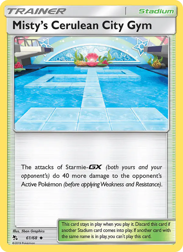 Carta Misty’s Cerulean City Gym 61/68 de Hidden Fates