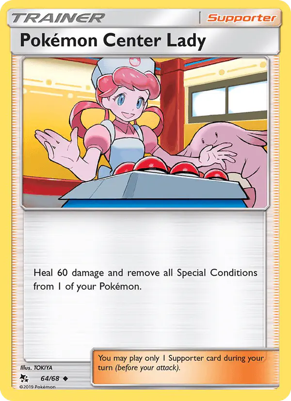 Carta Pokémon Center Lady 64/68 de Hidden Fates