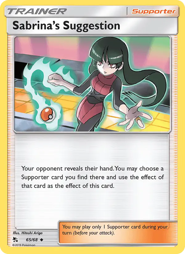 Carta Sabrina’s Suggestion 65/68 de Hidden Fates