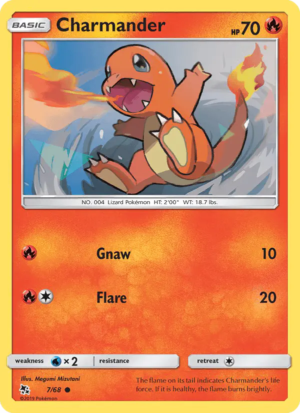 Carta Charmander 7/68 de Hidden Fates