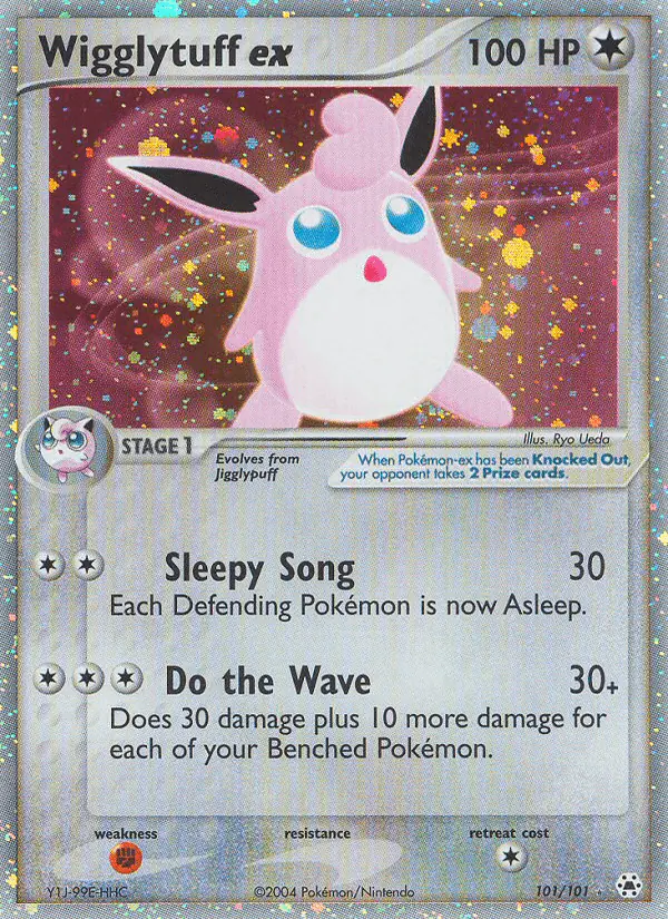 Carta Wigglytuff ex 101/101 de Hidden Legends
