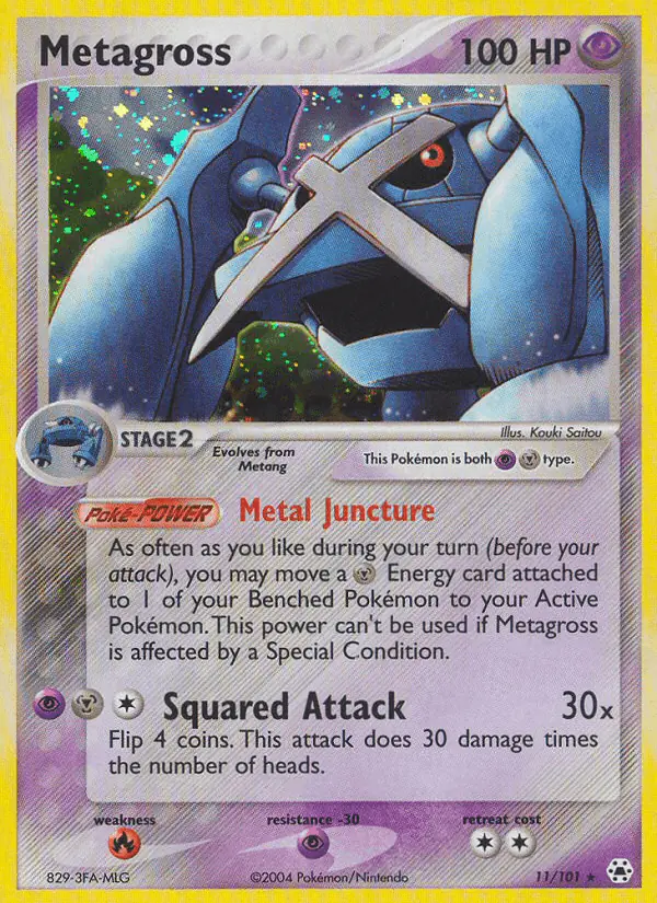 Carta Metagross 11/101 de Hidden Legends