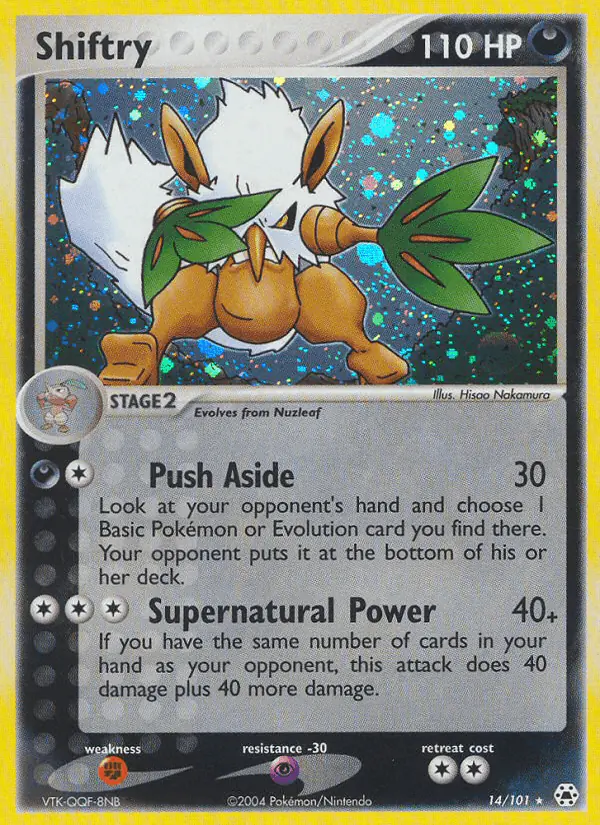 Carta Shiftry 14/101 de Hidden Legends