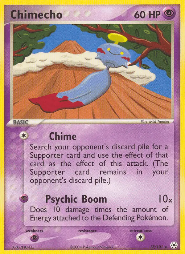 Carta Chimecho 17/101 de Hidden Legends