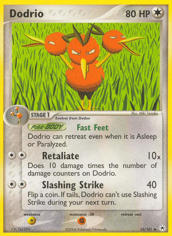 Carta Dodrio 33/101 de Hidden Legends
