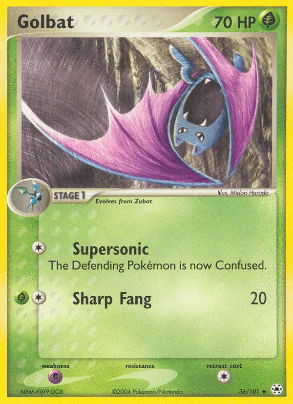 Carta Golbat 36/101 de Hidden Legends