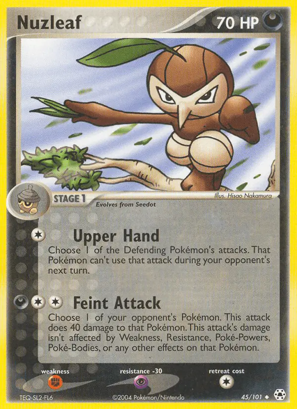 Carta Nuzleaf 45/101 de Hidden Legends