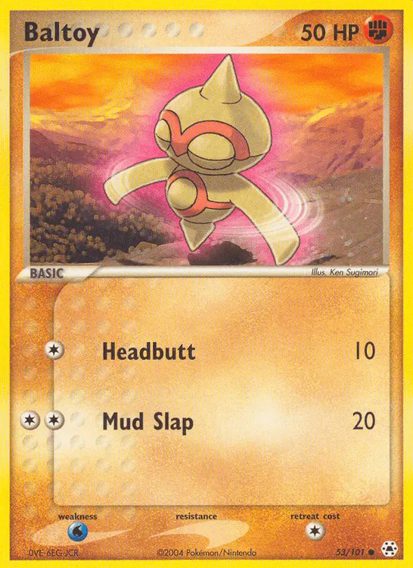 Carta Baltoy 53/101 de Hidden Legends