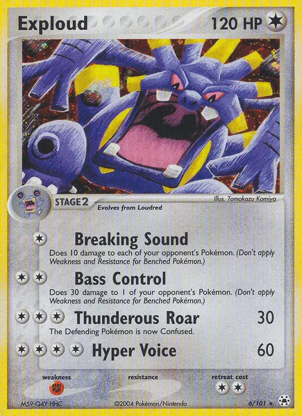 Carta Exploud 6/101 de Hidden Legends