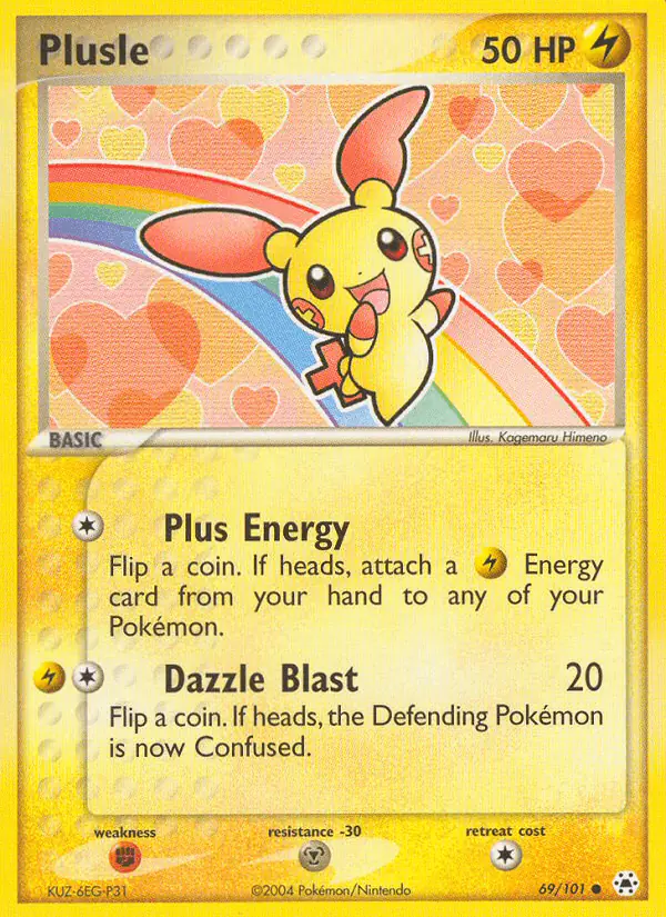 Carta Plusle 69/101 de Hidden Legends