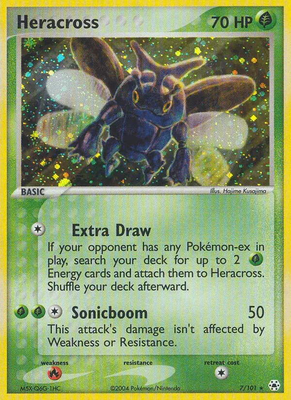 Carta Heracross 7/101 de Hidden Legends