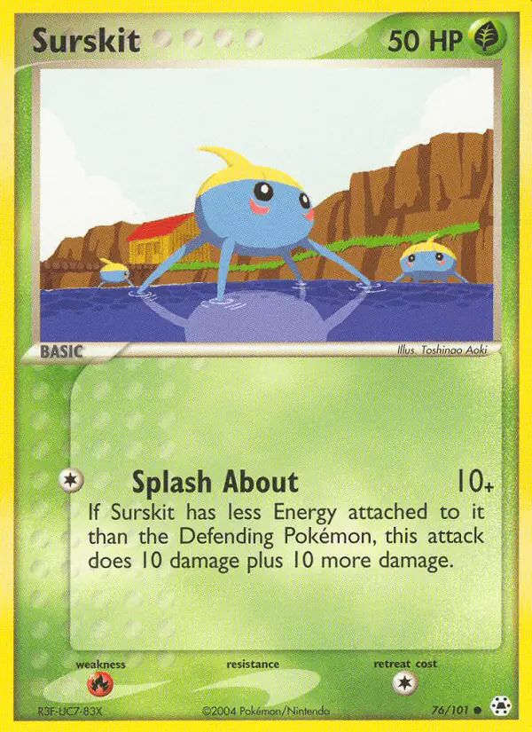 Carta Surskit 76/101 de Hidden Legends