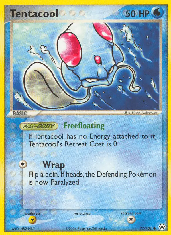 Carta Tentacool 77/101 de Hidden Legends