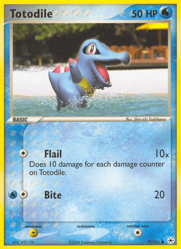 Carta Totodile 79/101 de Hidden Legends