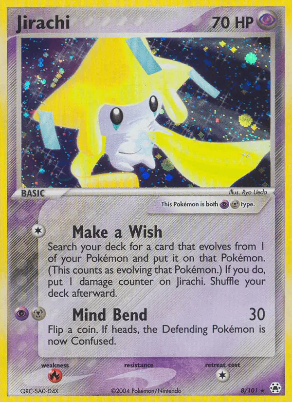 Carta Jirachi 8/101 de Hidden Legends