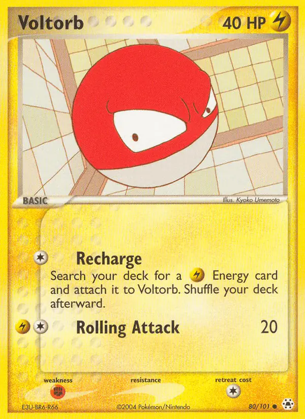 Carta Voltorb 80/101 de Hidden Legends