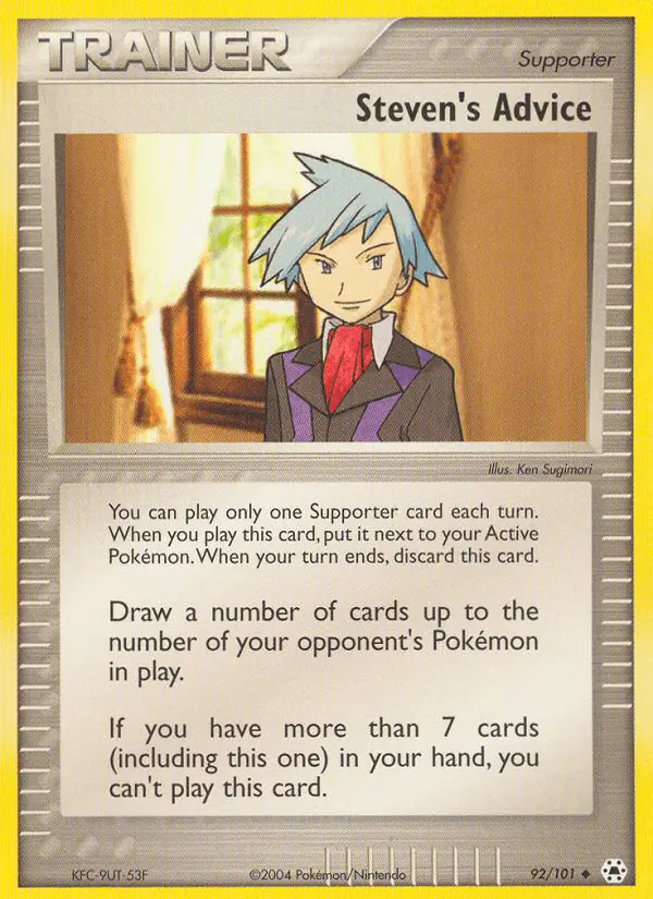 Carta Steven's Advice 92/101 de Hidden Legends