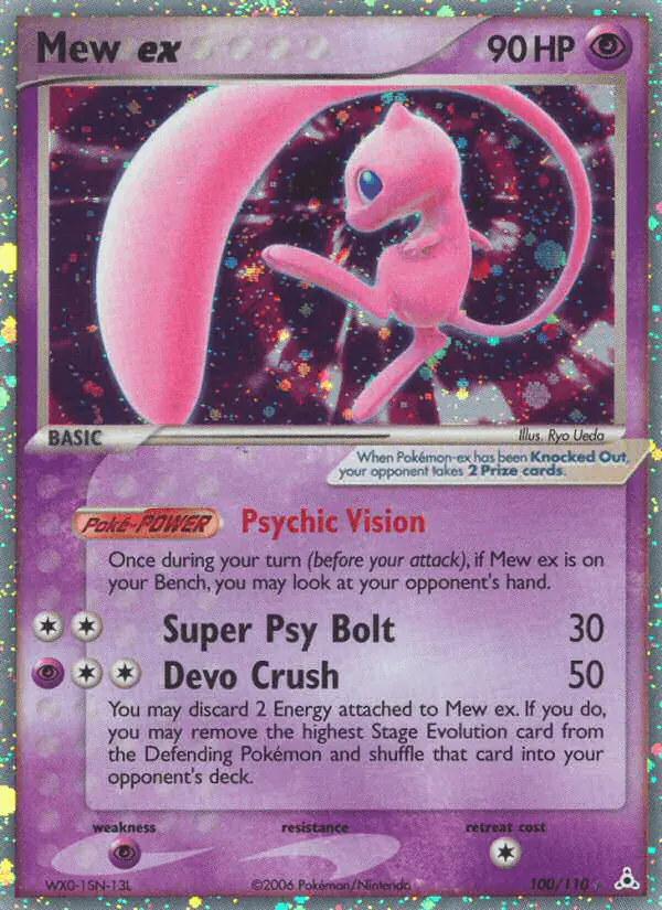 Carta Mew ex 100/110 de Holon Phantoms
