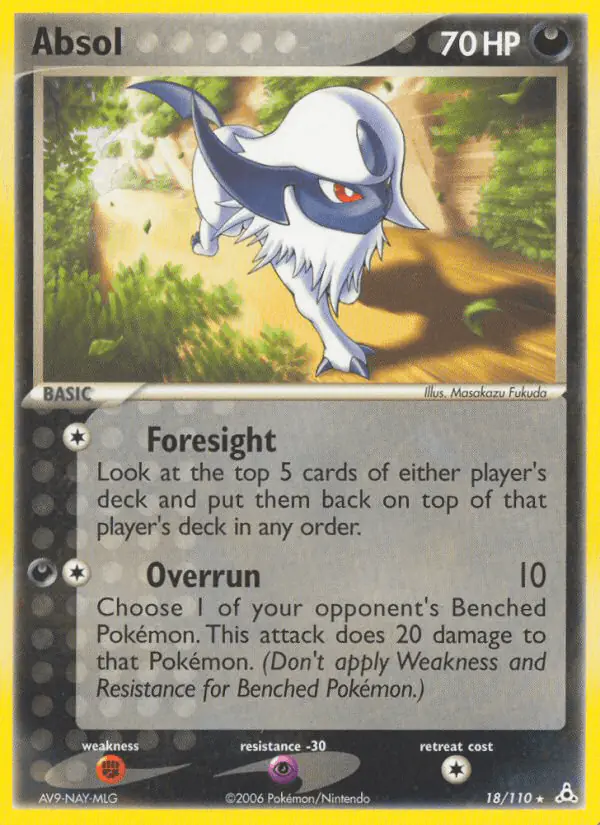 Carta Absol 18/110 de Holon Phantoms