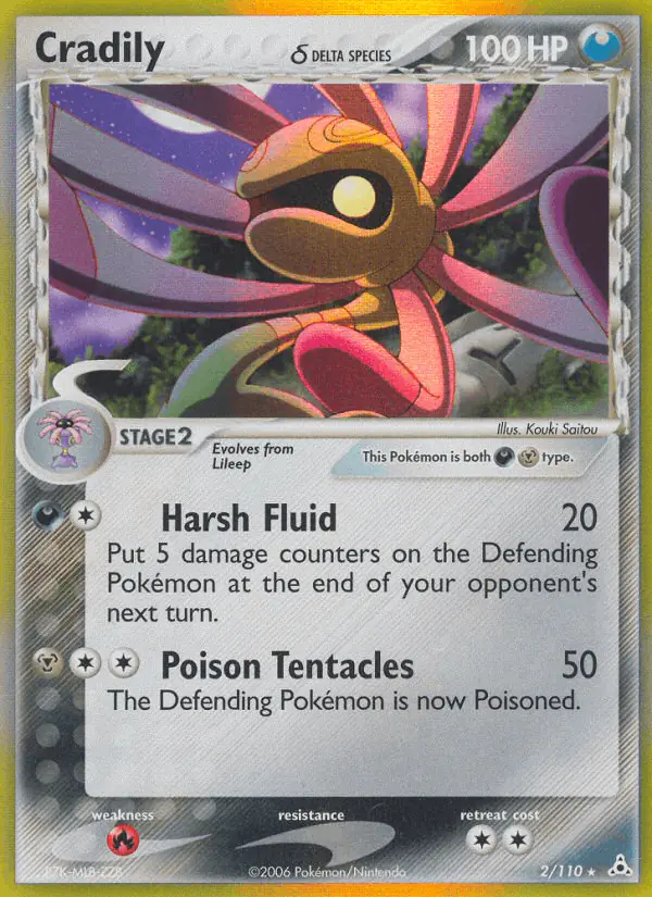 Carta Cradily δ 2/110 de Holon Phantoms