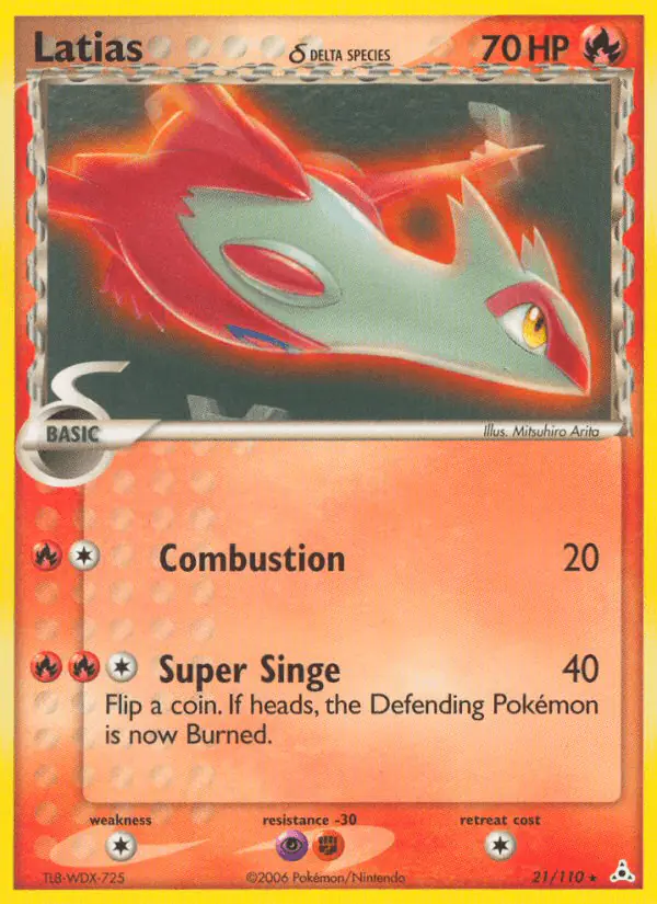 Carta Latias δ 21/110 de Holon Phantoms