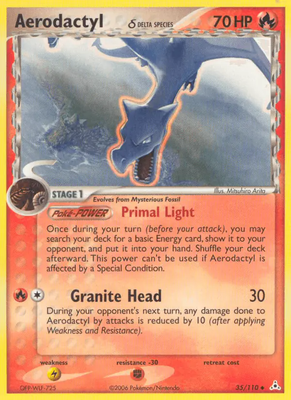 Carta Aerodactyl δ 35/110 de Holon Phantoms