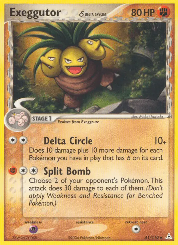 Carta Exeggutor δ 41/110 de Holon Phantoms