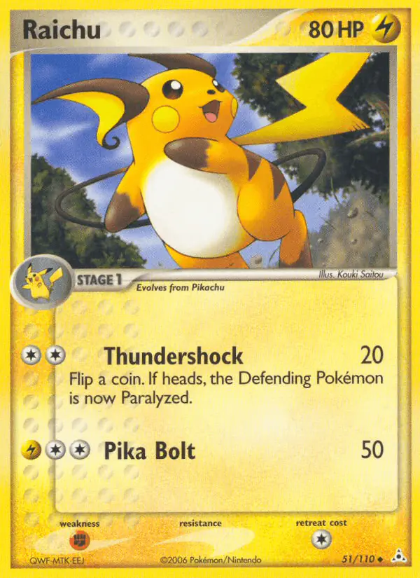 Carta Raichu 51/110 de Holon Phantoms