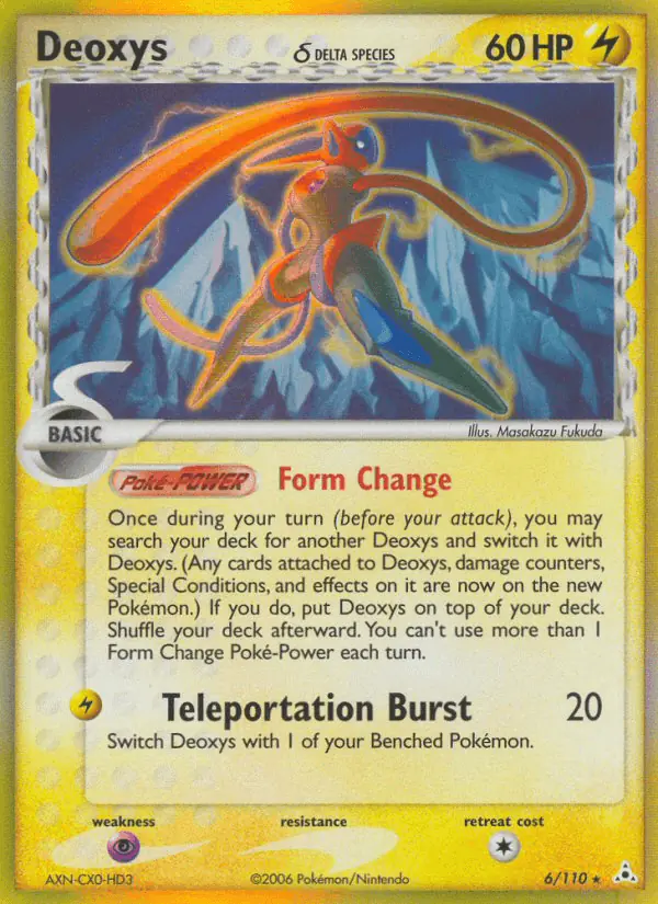 Carta Deoxys δ 6/110 de Holon Phantoms