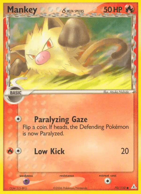Carta Mankey δ 70/110 de Holon Phantoms