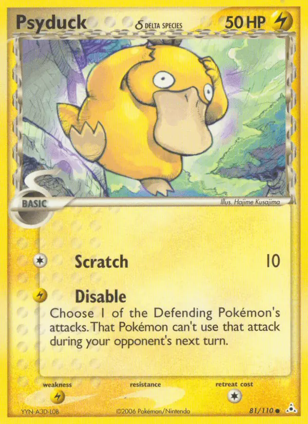 Carta Psyduck δ 81/110 de Holon Phantoms