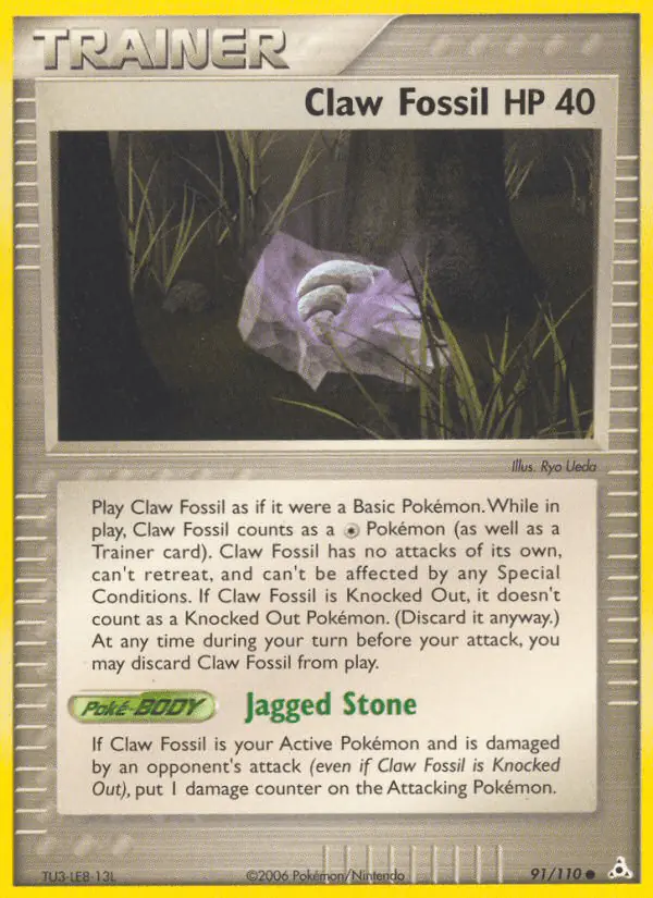 Carta Claw Fossil 91/110 de Holon Phantoms
