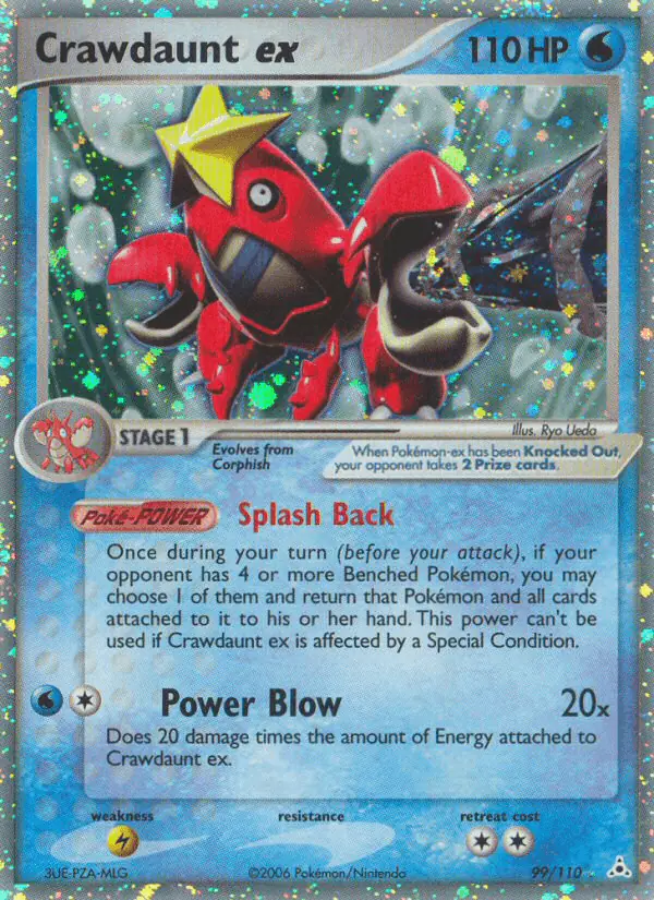 Carta Crawdaunt ex 99/110 de Holon Phantoms