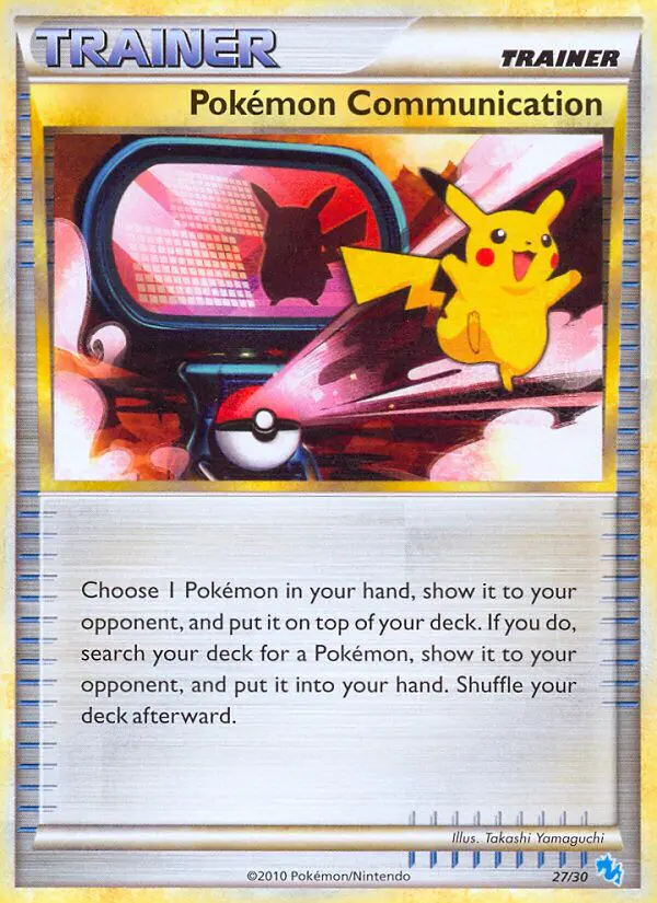 Carta Pokémon Communication 27/30 de HS trainer Kit (Gyarados)