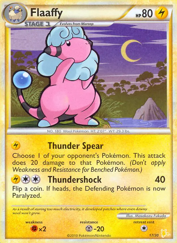 Carta Flaaffy 17/30 de HS trainer Kit (Raichu)