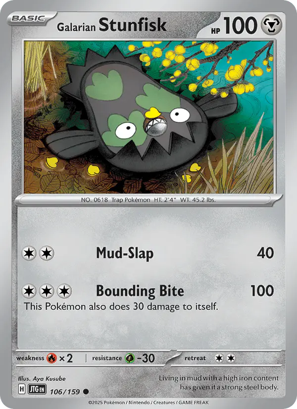Carta Galarian Stunfisk 106/159 de Journey Together