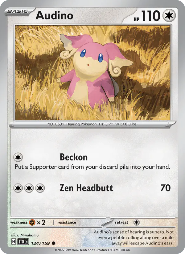 Carta Audino 124/159 de Journey Together