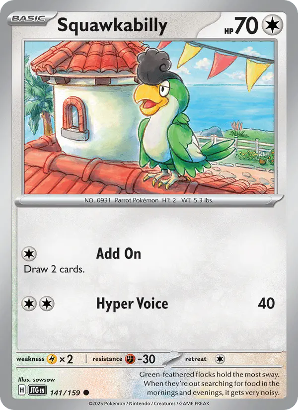 Carta Squawkabilly 141/159 de Journey Together