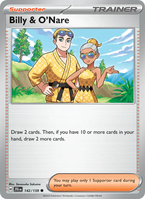 Carta Billy & O'Nare 142/159 de Journey Together