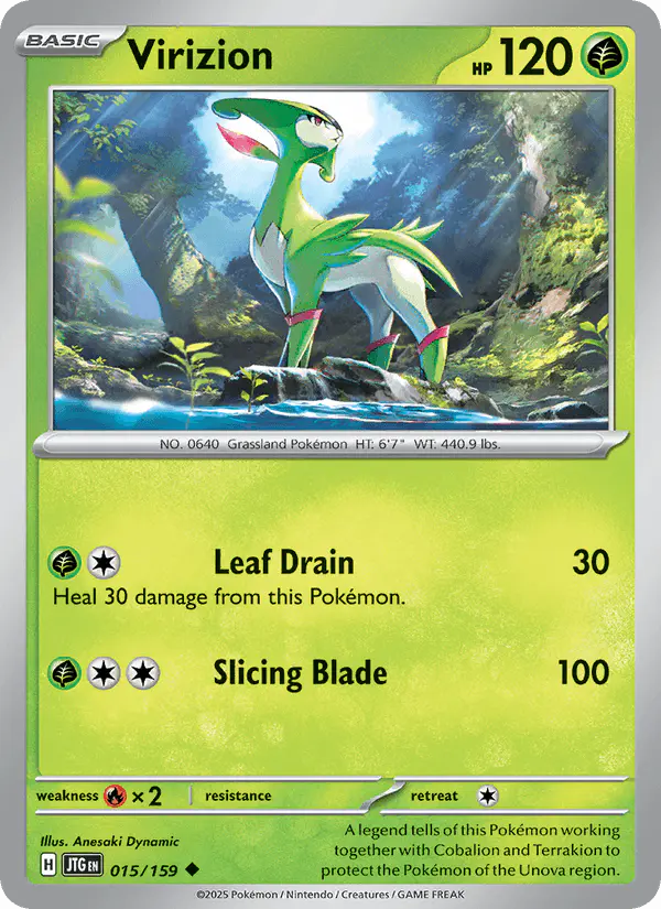 Carta Virizion 015/159 de Journey Together