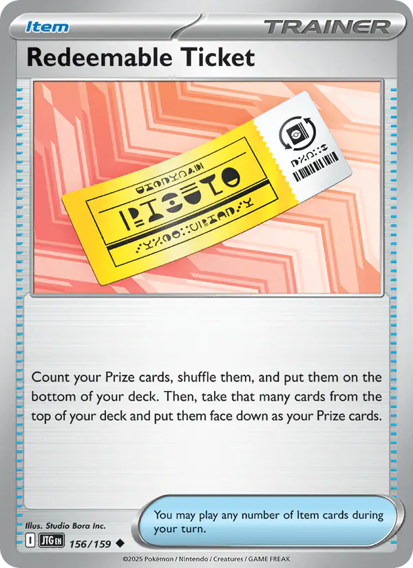 Carta Redeemable Ticket 156/159 de Journey Together