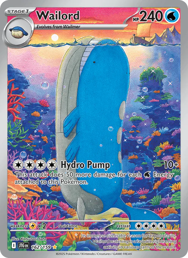 Carta Wailord 162/159 de Journey Together