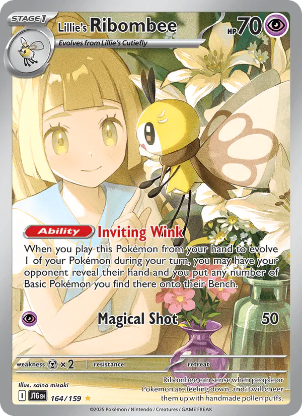 Carta Lillie's Ribombee 164/159 de Journey Together