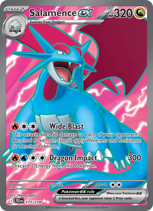 Carta Salamence ex 177/159 de Journey Together